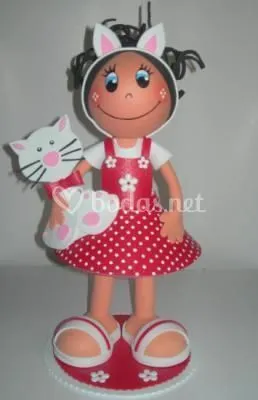 Muñecas con goma eva - Imagui