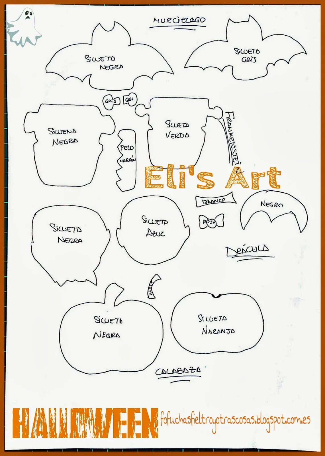 Fofuchas, fieltro y otras cosas: MOLDES DE LOS BROCHES DE HALLOWEEN Fofuchas, fieltro y otras cosas: MOLDES DE LOS BROCHES DE HALLOWEEN