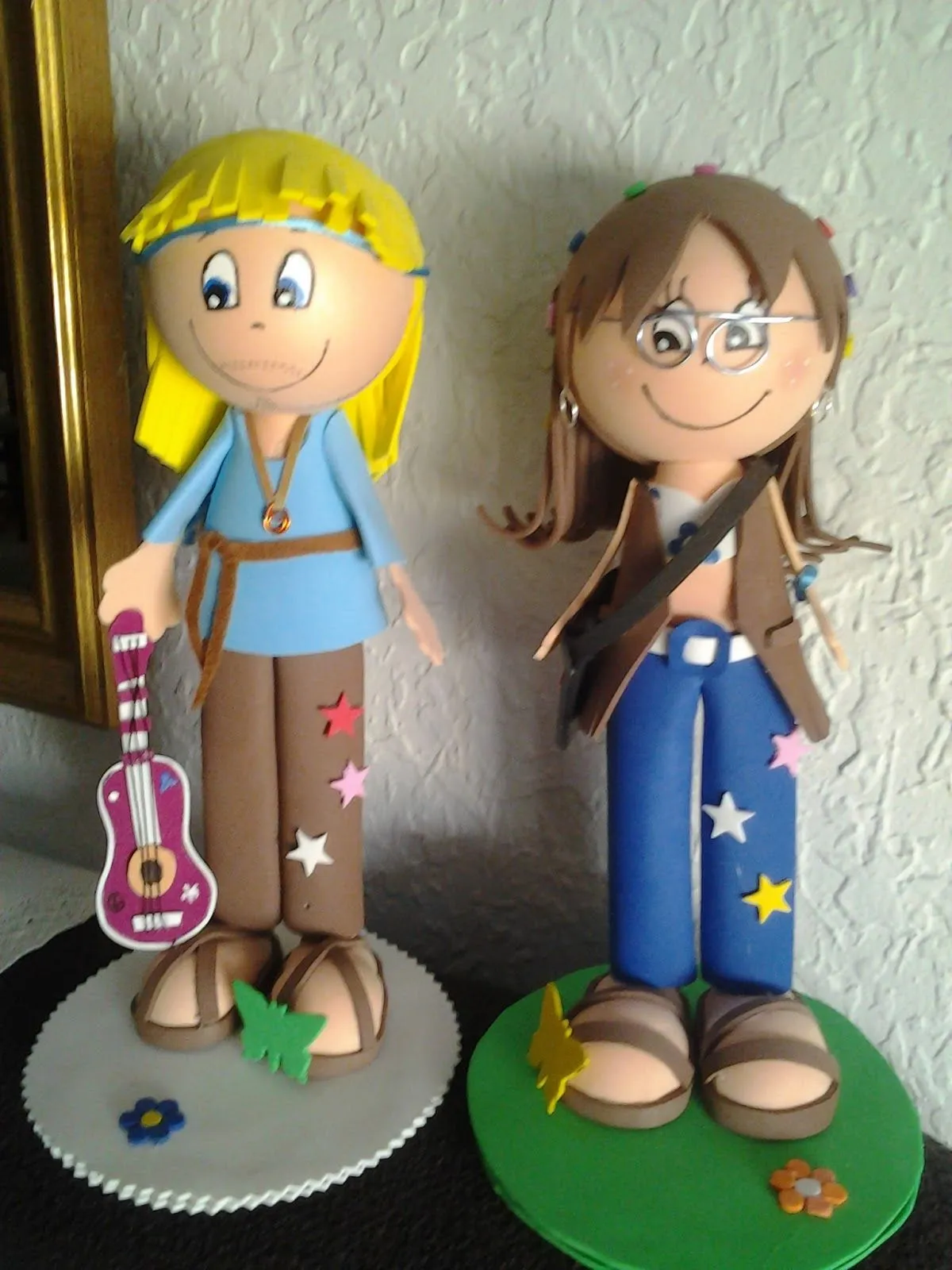 Fofuchas y fieltro "La Toba": Fofucho hippie Fofuchas y fieltro "La Toba": Fofucho hippie