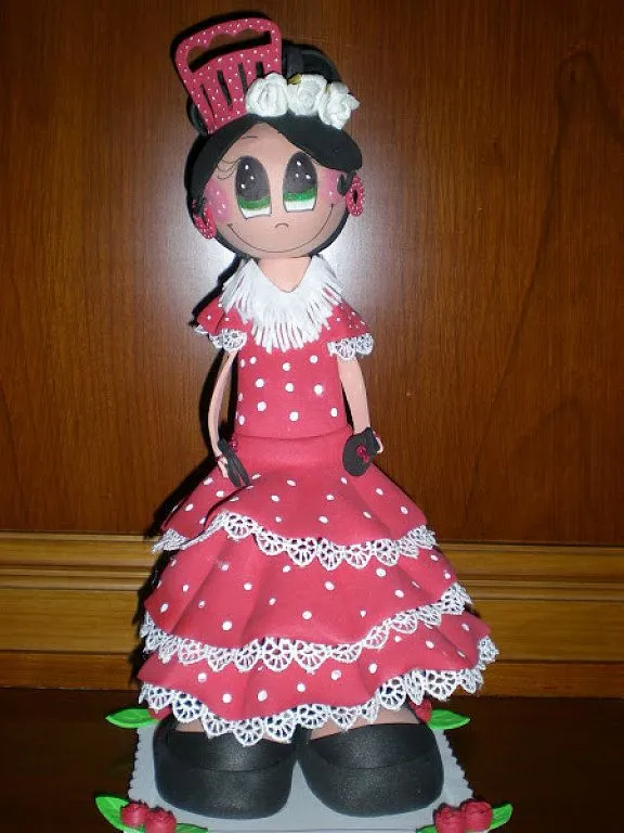 fofucha flamenca | Aprender manualidades es facilisimo.