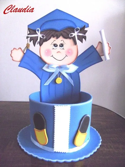 Graduandos de preescolar en foami - Imagui