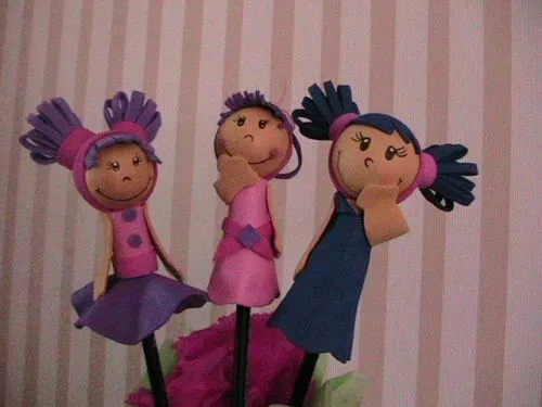Fofuchas para lapices - Imagui