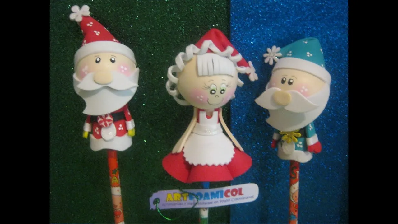 Fofuchas Navidad Papá Y Mamá Noel,Santa Claus,san Nicolas ...