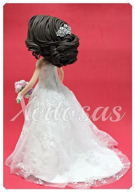 Pareja de fofuchas novios personalizados para tarta de boda. El ... Pareja de fofuchas novios personalizados para tarta de boda. El ...