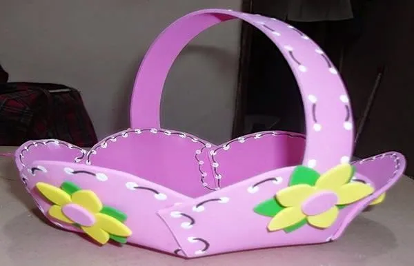 DIY. HAZLO TU MISMO: Como hacer una cesta de goma Eva con patrones ... DIY. HAZLO TU MISMO: Como hacer una cesta de goma Eva con patrones ...