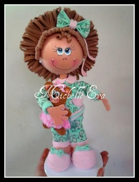 Fofuchas en pijama patrones - Imagui