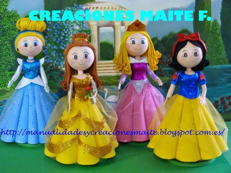 FOFUCHAS PRINCESAS , BLANCA NIEVES, BELLA, AURORA Y CENICIENTA ...