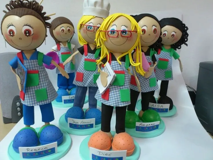 fofuchas profesoras de guardería | Goma Eva: Fofuchas y más ...