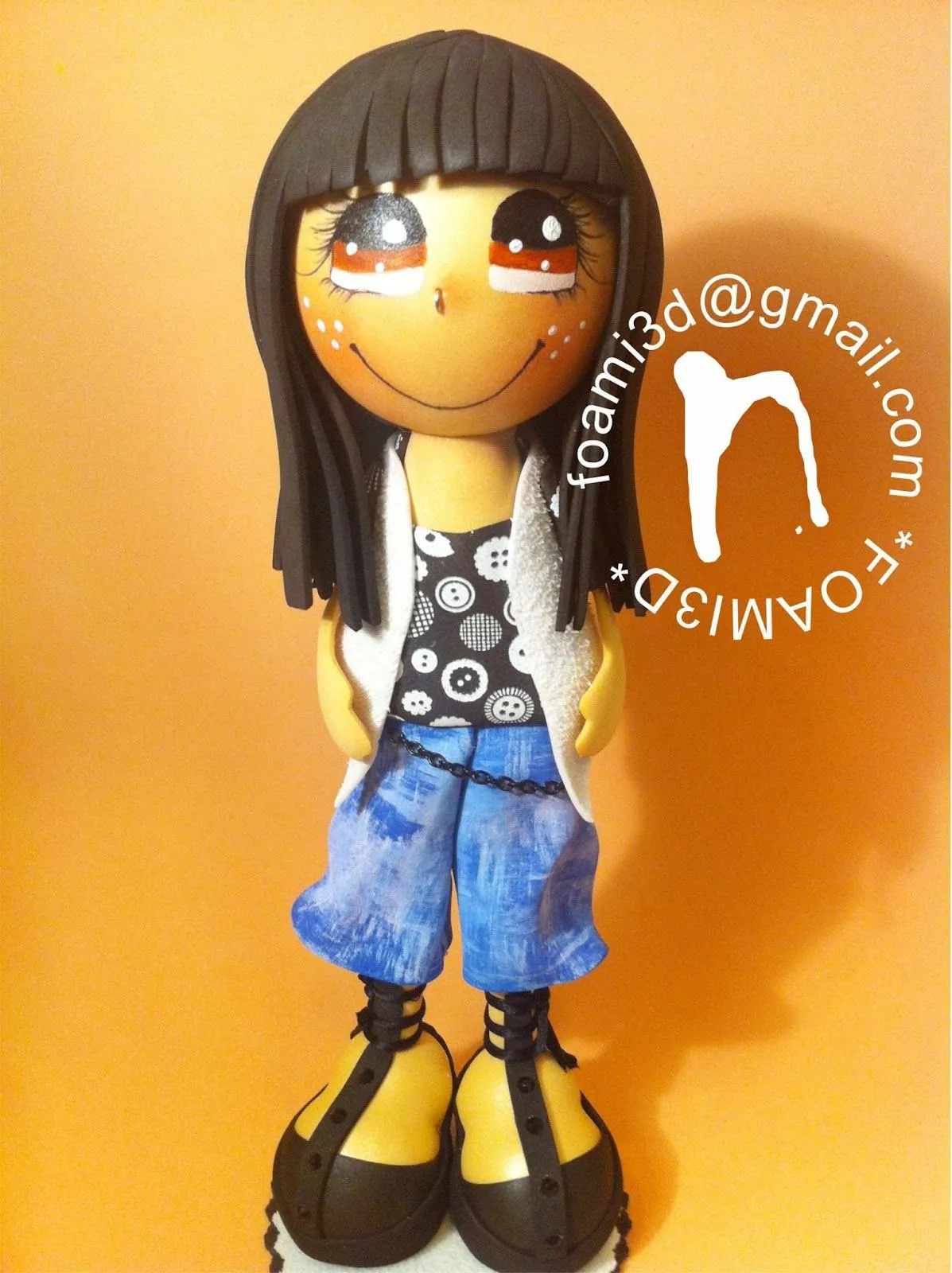 Fofuchas, Regalos y Trabajos realizados en EVA *: Fofucha moderna