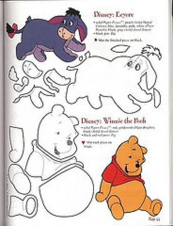 Moldes goma eva | Fofuchas planas | Pinterest | Manualidades, Pooh ...