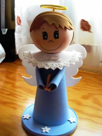 Angel fofucho para bautizo - Imagui