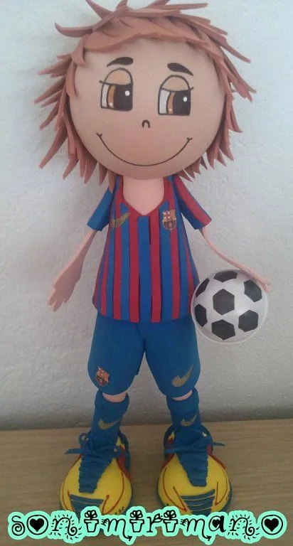 fofucho futbolista | Aprender manualidades es facilisimo.