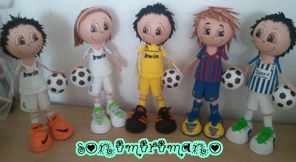 fofuchos futbolistas (2) | Aprender manualidades es facilisimo.