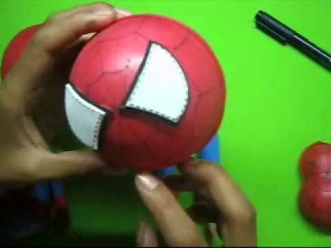 COMO HACER FOFUCHO HOMBRE ARAÑA SPIDERMAN SUPERHEROE PARA FIESTAS ...