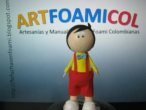 Fofucho Ñoño en Foamy O Gomaeva Con Moldes Artfoamicol﻿