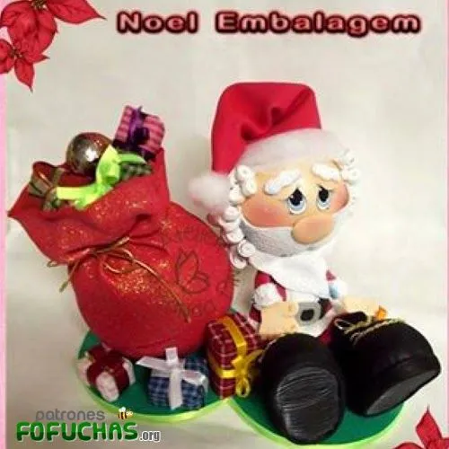 Fofucho Papá Noel decoración Navidad | Patrones Fofuchas Fofucho Papá Noel decoración Navidad | Patrones Fofuchas
