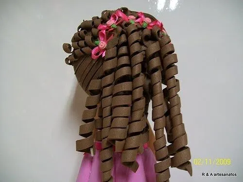 cabelo fofucha em eva aquecido ...