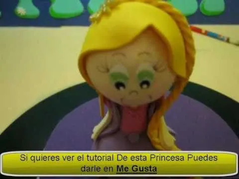 FOFULAPICES PRINCESAS DISNEY RAPUNZEL EN FOAMY O GOMAEVA ...