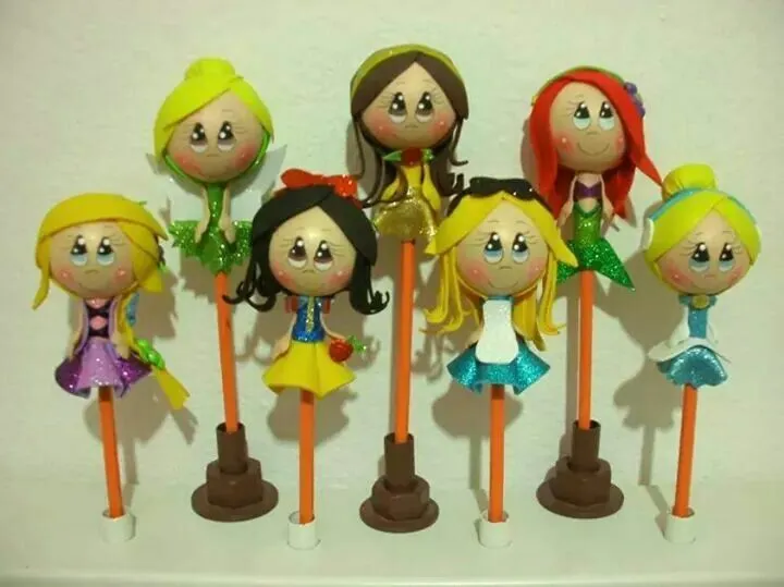 Fofulapiz princesas | fofulapiz, llaveros, broches y bichos ... Fofulapiz princesas | fofulapiz, llaveros, broches y bichos ...