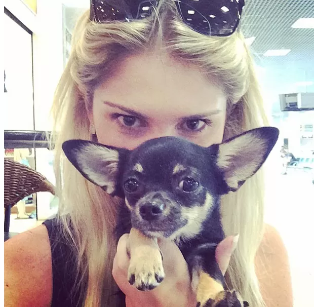 Fofura! Bárbara Evans não desgruda de seu cachorro de estimação ...