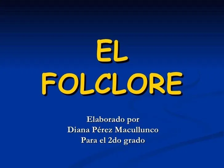 El folclore