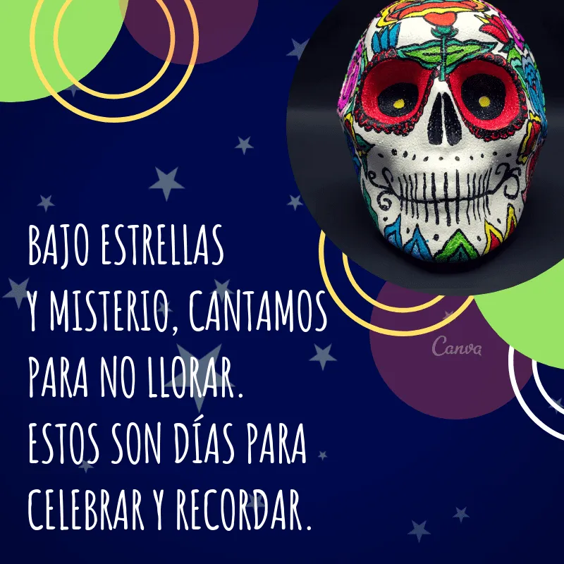 Folclóricas frases del Día de Muertos para compartir - Canva Folclóricas frases del Día de Muertos para compartir - Canva