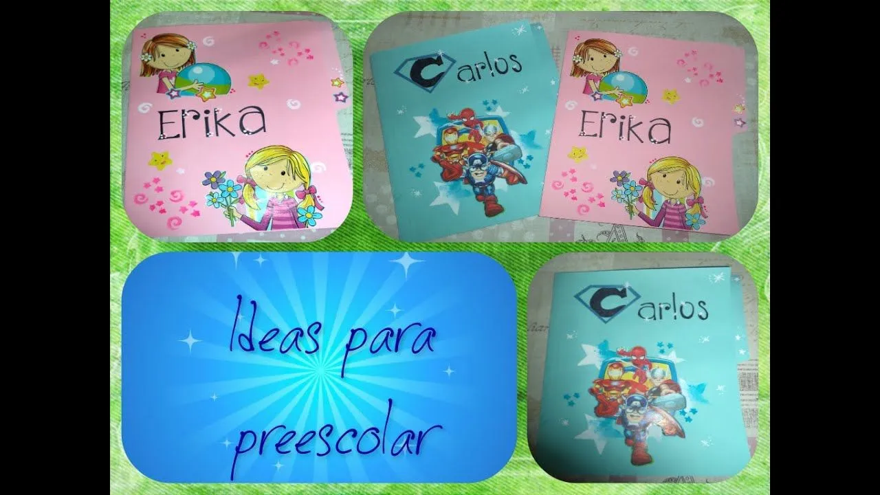 Folders decorados para los expedientes de los niños - YouTube Folders decorados para los expedientes de los niños - YouTube