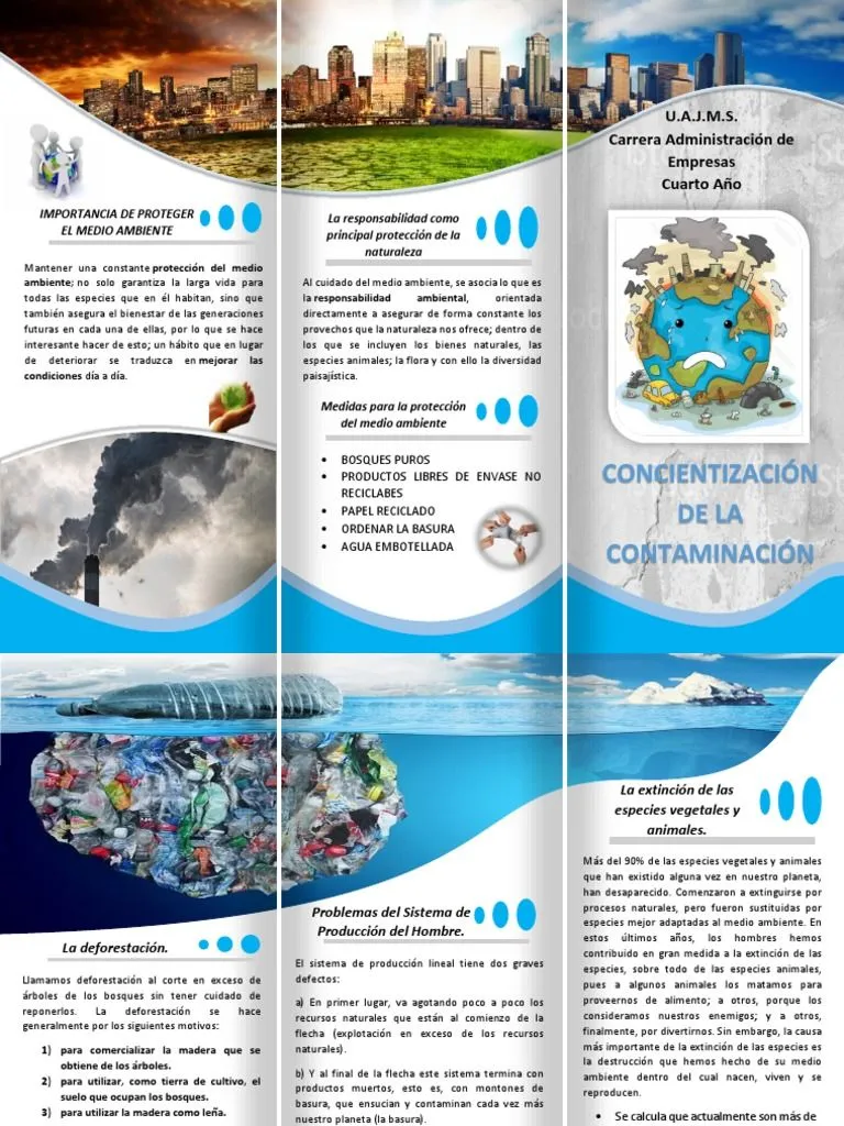 Folleto Medio Ambiental | PDF | Los bosques | Deforestación Folleto Medio Ambiental | PDF | Los bosques | Deforestación