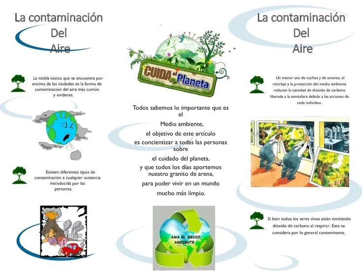Folleto De La Contaminacion Del Aire 2 | Contaminacion del aire, Hacer un folleto, Tipos de contaminacion Folleto De La Contaminacion Del Aire 2 | Contaminacion del aire, Hacer un folleto, Tipos de contaminacion