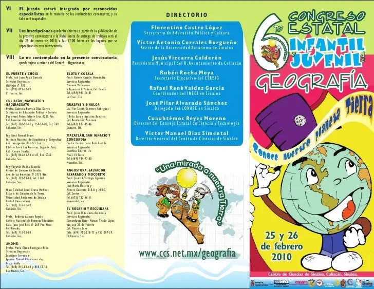 Folleto geografía