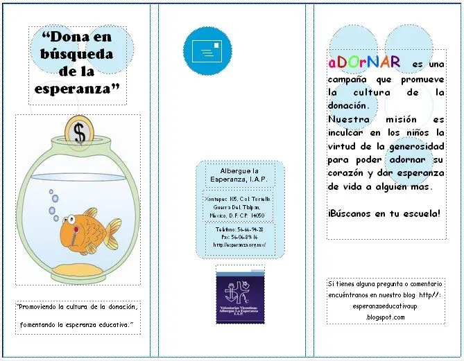 Folleto para niños - Imagui
