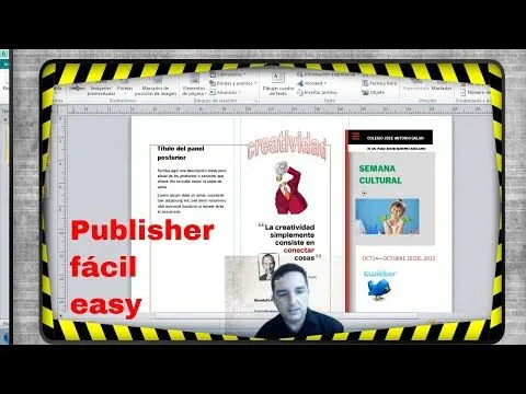 Ejemplo de folleto programa publisher | Profesor de tecnología Ejemplo de folleto programa publisher | Profesor de tecnología