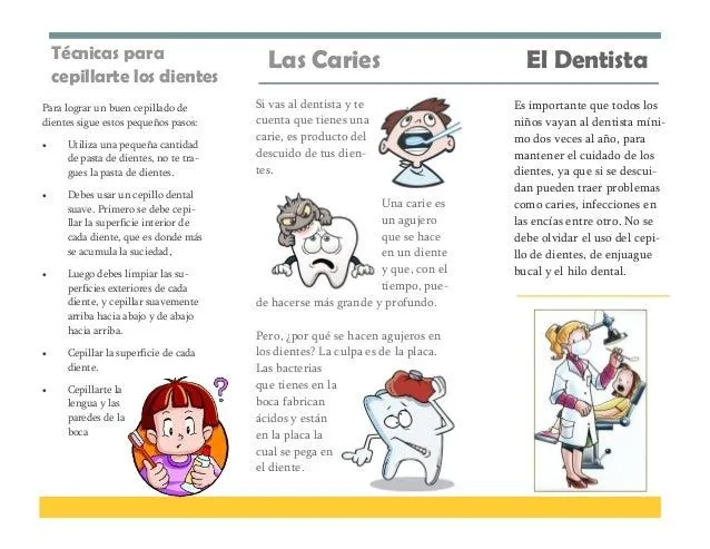 Folletos sobre cuidado de los dientes en niños - Imagui Folletos sobre cuidado de los dientes en niños - Imagui