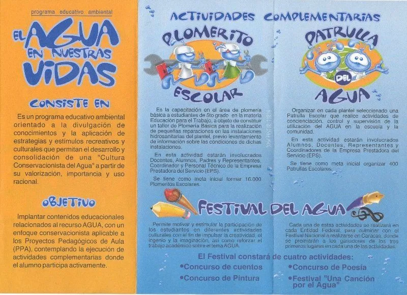 Folletos como cuidar el agua - Imagui
