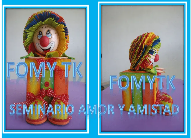 Fomy-tk del Maestro: payaso en foami