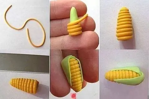 Forma fácil de hacer elotes | Como hacer figuras con fondant ... Forma fácil de hacer elotes | Como hacer figuras con fondant ...