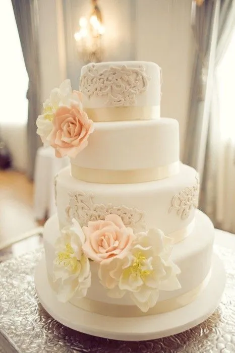 Fondant Pasteles De Boda Pastel De Boda Vintage ♥ #805213 - Weddbook Fondant Pasteles De Boda Pastel De Boda Vintage ♥ #805213 - Weddbook