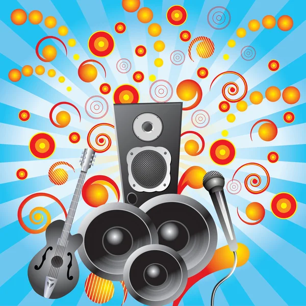 fondo abstracto con bocinas, un gui — Vector stock © vikhr15 #3025733 fondo abstracto con bocinas, un gui — Vector stock © vikhr15 #3025733