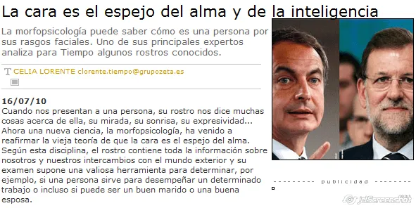 El fondo del asunto: Morfopsicología en "Tiempo": cuestión de ...