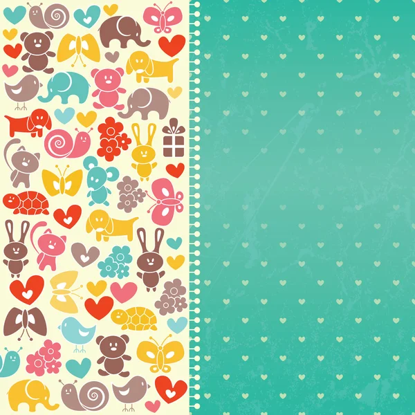 Fondo azul de bebé — Vector stock © evdakovka #12174140