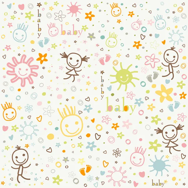 Fondo de bebe — Vector stock © dip2000 #23347170