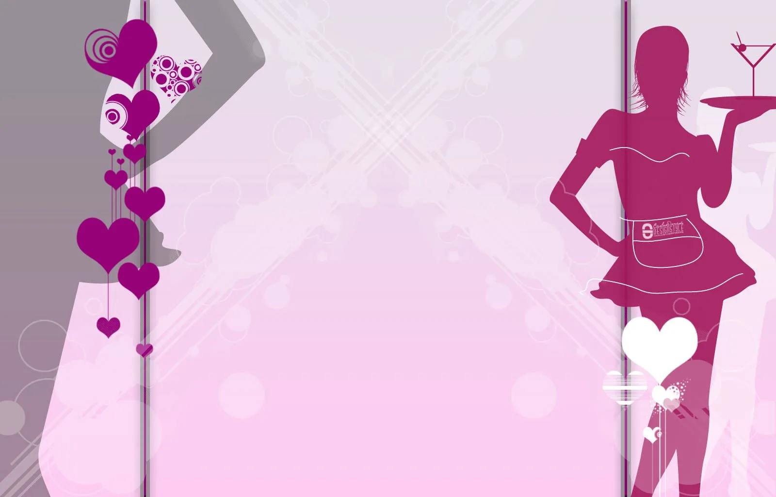 Fondo para Blog rosa diseño fashion corazones y camarera fiestas ... Fondo para Blog rosa diseño fashion corazones y camarera fiestas ...
