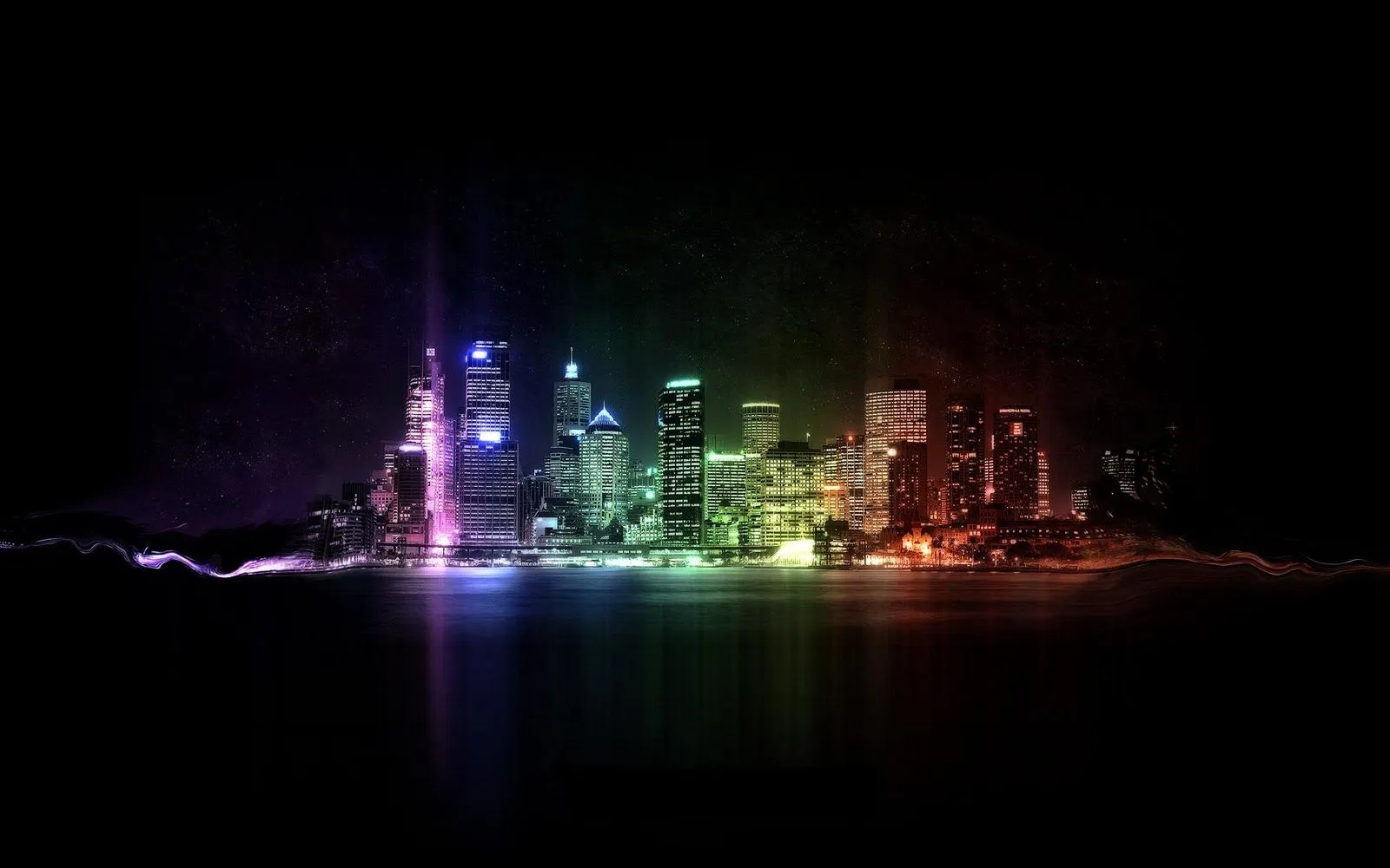 Fondo de una Ciudad de Noche - Fondos de Pantalla Fondo de una Ciudad de Noche - Fondos de Pantalla