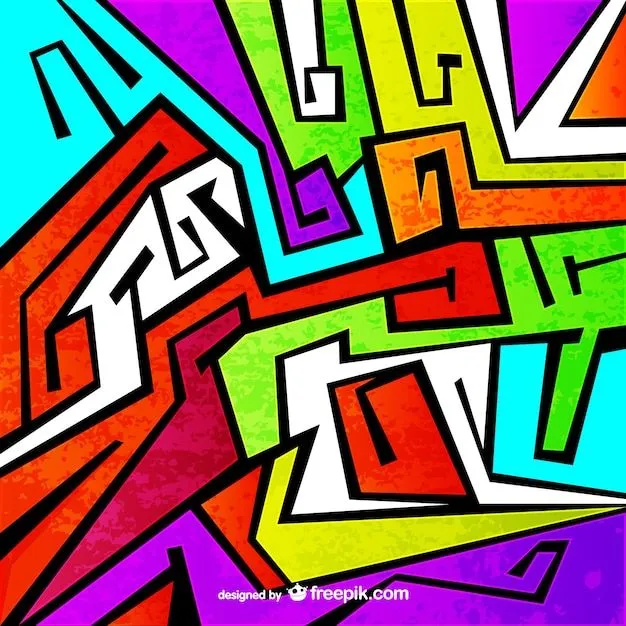 Fondo colorido estilo graffiti | Descargar Vectores gratis