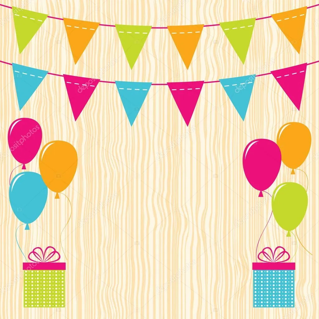 Fondo de cumpleaños — Vector stock © lattesmile # Fondo de cumpleaños — Vector stock © lattesmile #