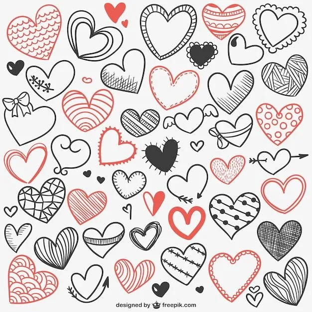 Fondo de dibujos de corazones | Descargar Vectores gratis Fondo de dibujos de corazones | Descargar Vectores gratis