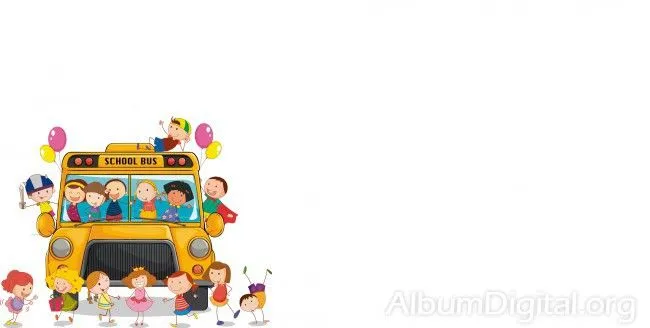 Fondo escolar Hofmann para album maxi niños en el bus Fondo escolar Hofmann para album maxi niños en el bus