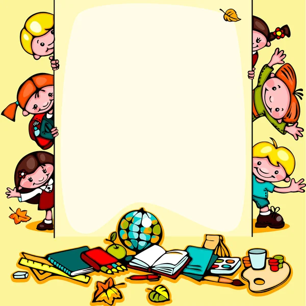 fondo escolar para niños — Vector stock © Usikova #32538039