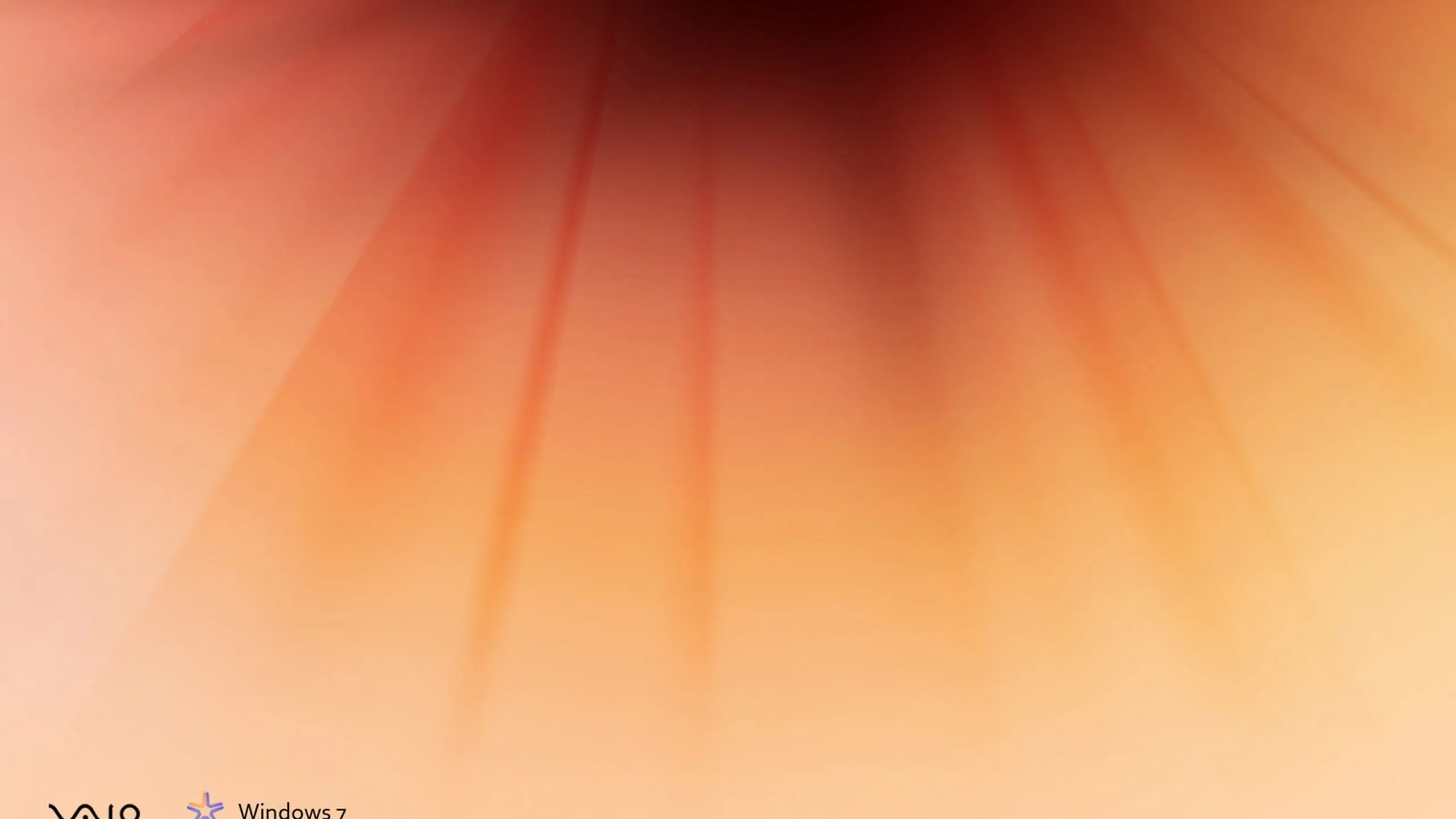 Fondo de Escritorio Degradado Naranja de Sony Vaio