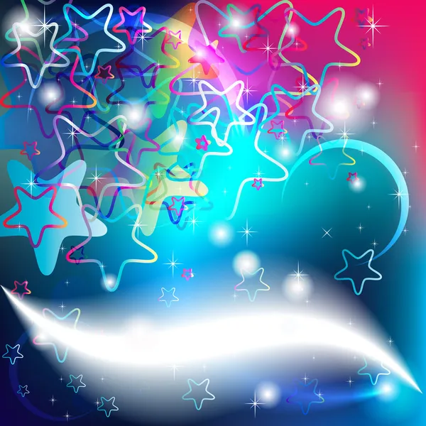 Fondo de estrellas para tarjetas de fiesta y Navidad — Vector ...